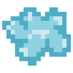 Isolated pixel cloud icon 8 bit design Vector