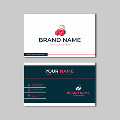 business card template modern elegant vector