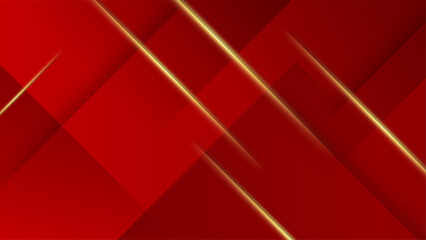 Modern red gold background vector illustration