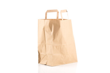 paper bag isolated on white