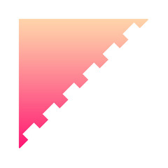 Fototapeta premium gradient corner border element 