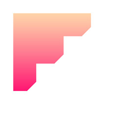 gradient corner border element
