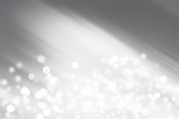 white and gray blur abstract background. bokeh christmas blurred beautiful shiny Christmas lights