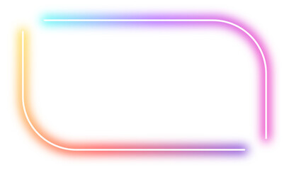 neon two tone rectangle frame
