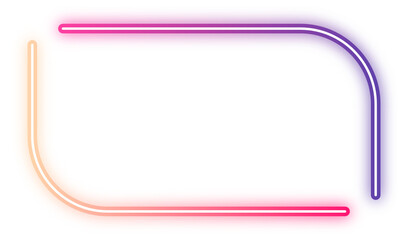neon two tone rectangle frame
