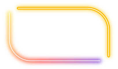 neon two tone rectangle frame
