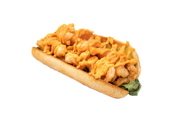 Bar Food: Spicy Shrimp Po' Boy Sandwich