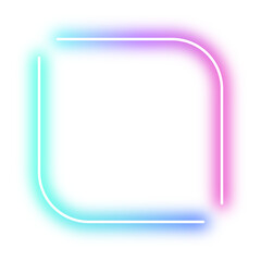 neon two tone square frame

