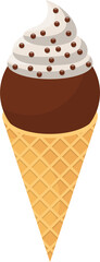 Ice cream clipart design illustration