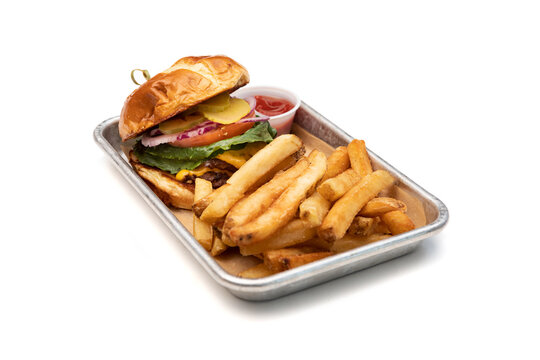 Bar Food: Double Smashburger With Fries