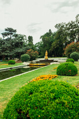 Jardines de un parque en argentina 