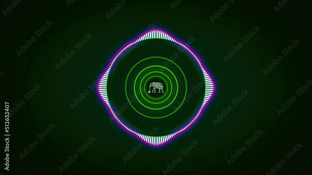 Poster music animation for backgrounds. animation. abstract sound track animation