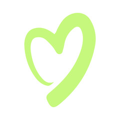 colorful hand drawn heart
