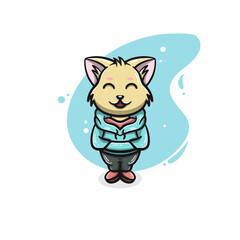 Cat and jacket