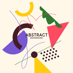 Abstract background for design. A template for advertising in a modern style. Stylish illustration for the poster.