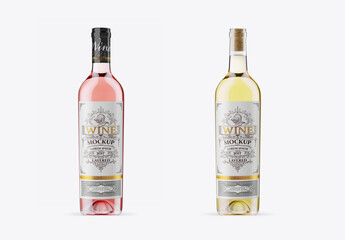 Wine Bottle Mockup