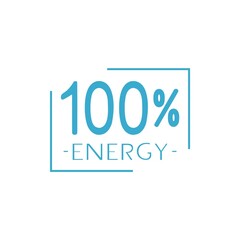 100 percent energy message
