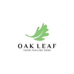 Autumn oak leaf logo and oak tree logo. With easy and simple editing of vector illustration.