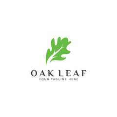 Autumn oak leaf logo and oak tree logo. With easy and simple editing of vector illustration.