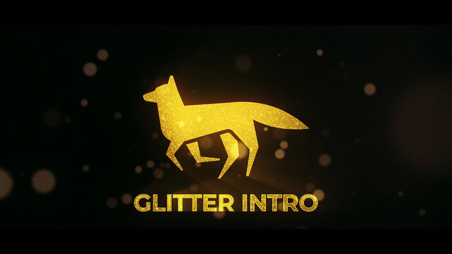 Glitter Logo and Text Full Frame Title