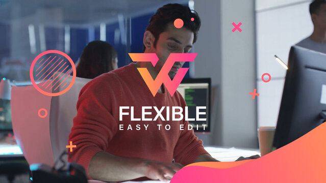 Logo Modern Waves Full Frame Title