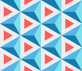 Seamless geometric pattern with 3d effect