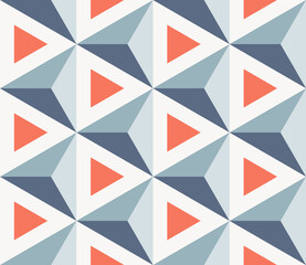 Seamless geometric pattern with 3d effect
