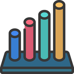 Circular Bar Chart Icon