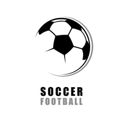 Obraz premium Soccer Logo Football Ball. Vector illustration