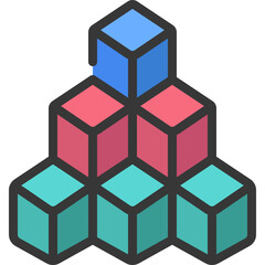 Cube Pile Icon
