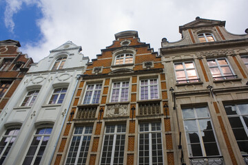 Fototapeta na wymiar Beautiful typical architecture of Old Town in Brussels