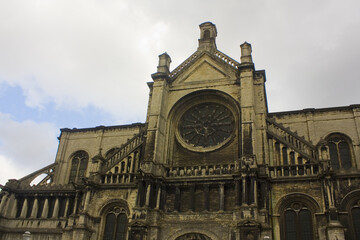 Fototapeta na wymiar Cathedral of Sainte Catherine in Brussels, Belgium