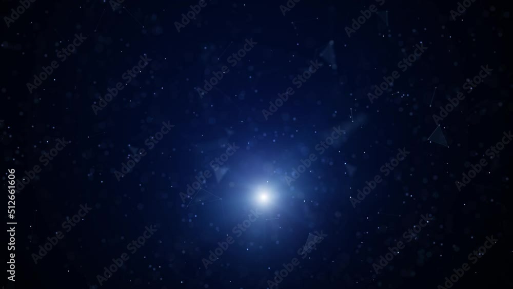 Aufkleber future digital flicker light with dots lines loop copy space animation background.