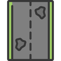 Damaged Road Icon