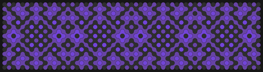 Multicolor truchet tiling connections illustration