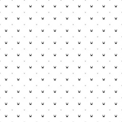 Square seamless background pattern from geometric shapes are different sizes and opacity. The pattern is evenly filled with small black yoga hammock symbols. Vector illustration on white background