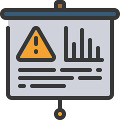 Risk Statistics Presentation Icon