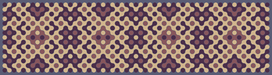 Multicolor truchet tiling connections illustration