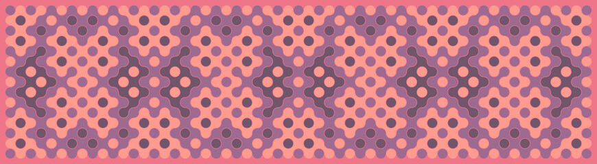 Multicolor truchet tiling connections illustration
