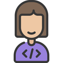 Female Developer Icon