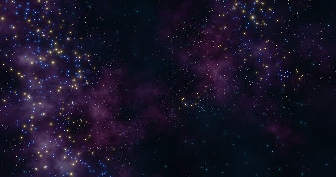 Nebula background. Galaxy in the universe. 3d rendering.