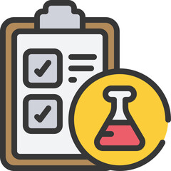 Fototapeta premium Chemical Checklist Icon