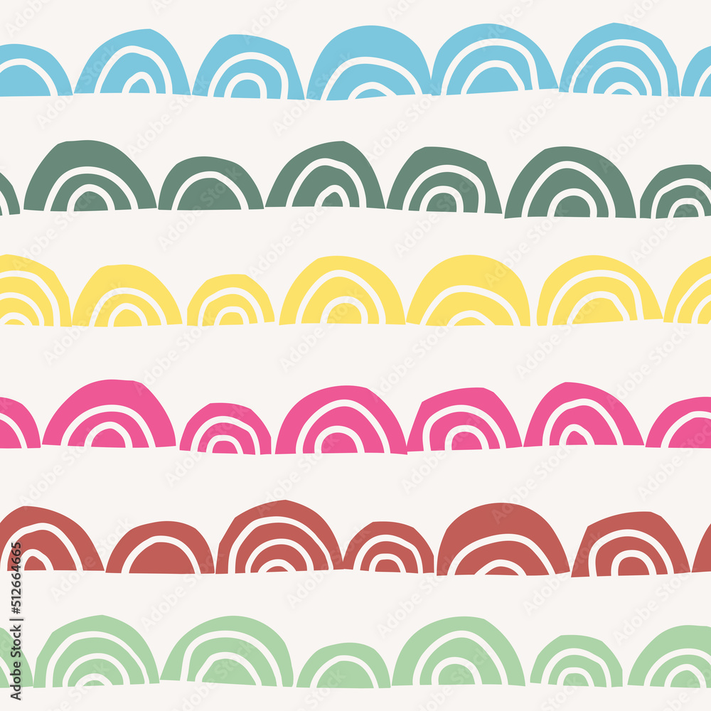 Aufkleber abstract hand drawn pattern