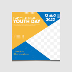 Modern and creative social media post template