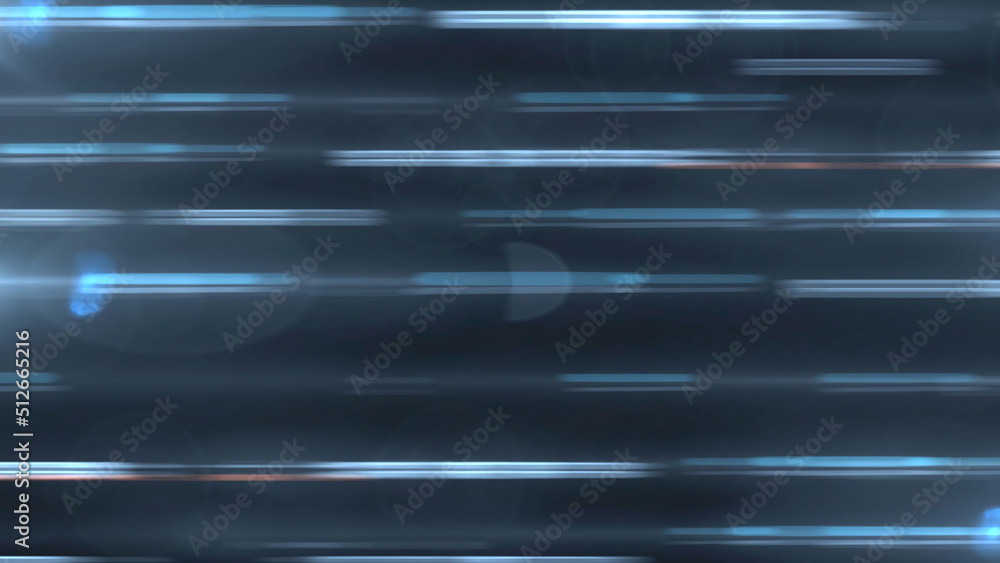 Poster abstract futuristic, polygonal space. motion lines and particles. dark blue background. loop.