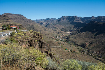 Fototapeta na wymiar Gran Canaria mountains, Canary Islands, Spain, Europe 