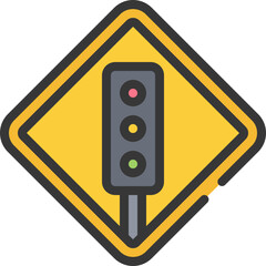 Traffic Light Sign Icon