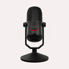 Condenser Microphone 3D render icon