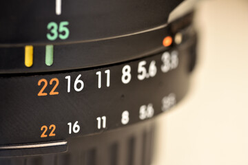 camera lens close up