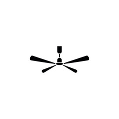 ceiling fan icon design. Ceiling fan with light. Vector black icon isolated on white background. Ceiling fan icon. black ceiling fan vector icon for web design isolated on white background
